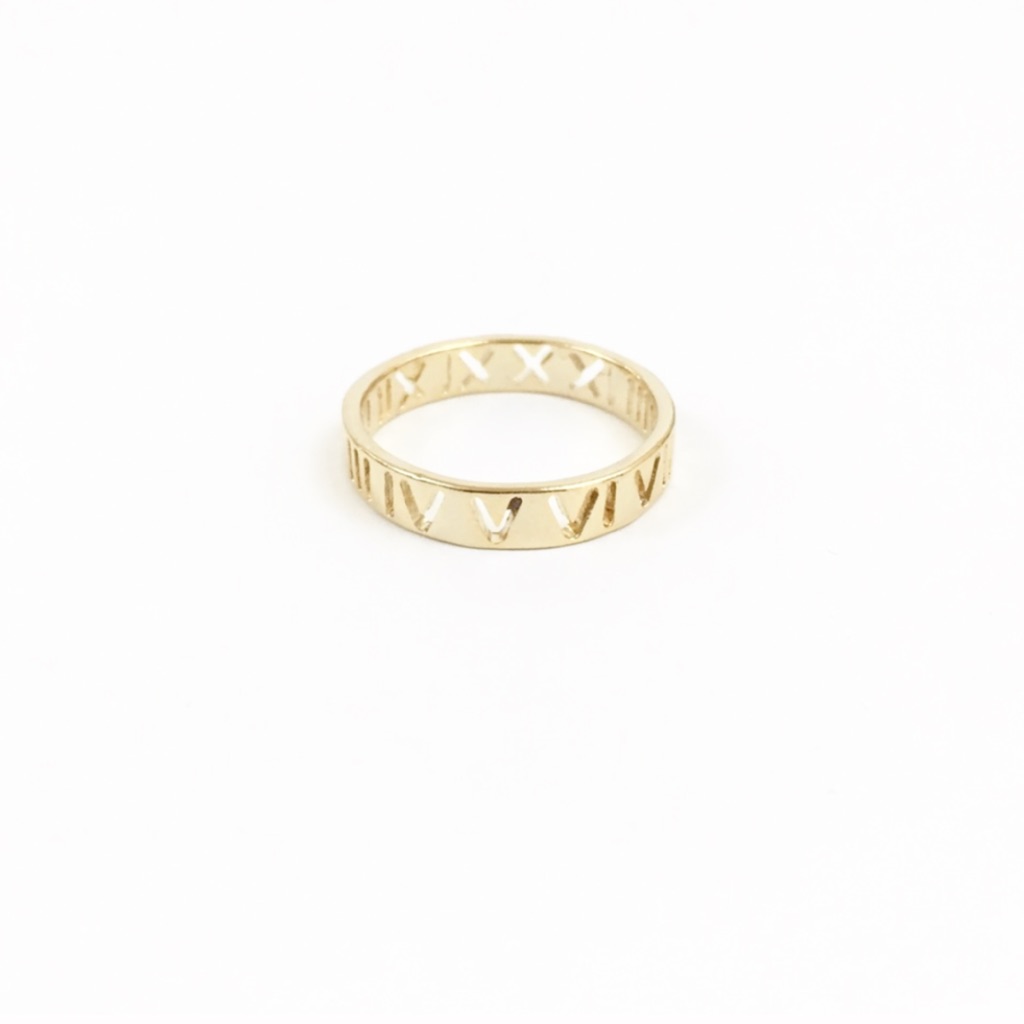Gold Roman Numeral Ring Gold Roman Numeral Ring